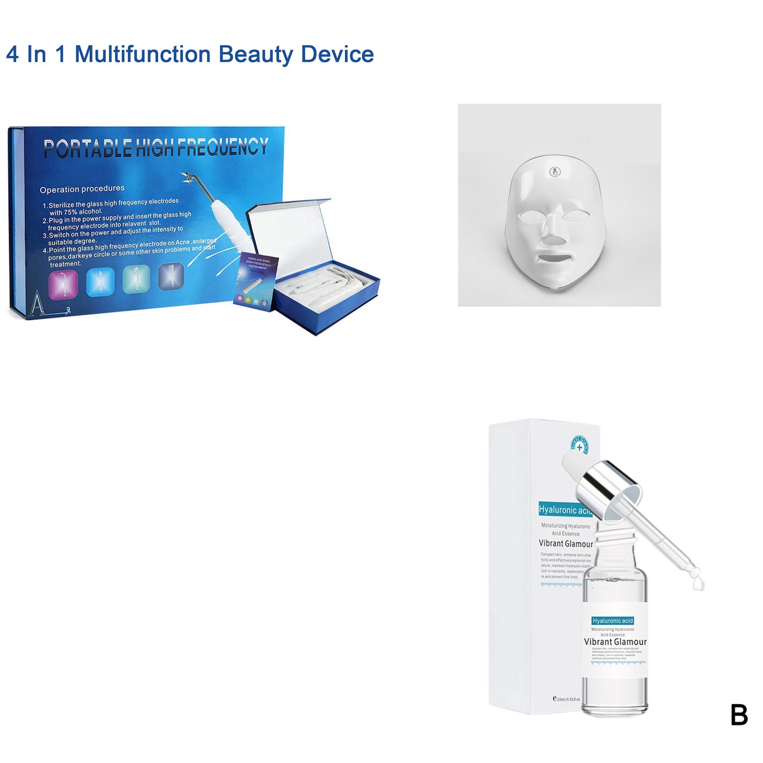 Rechargeable Touch Colorful Color Light Mask Instrument Mask