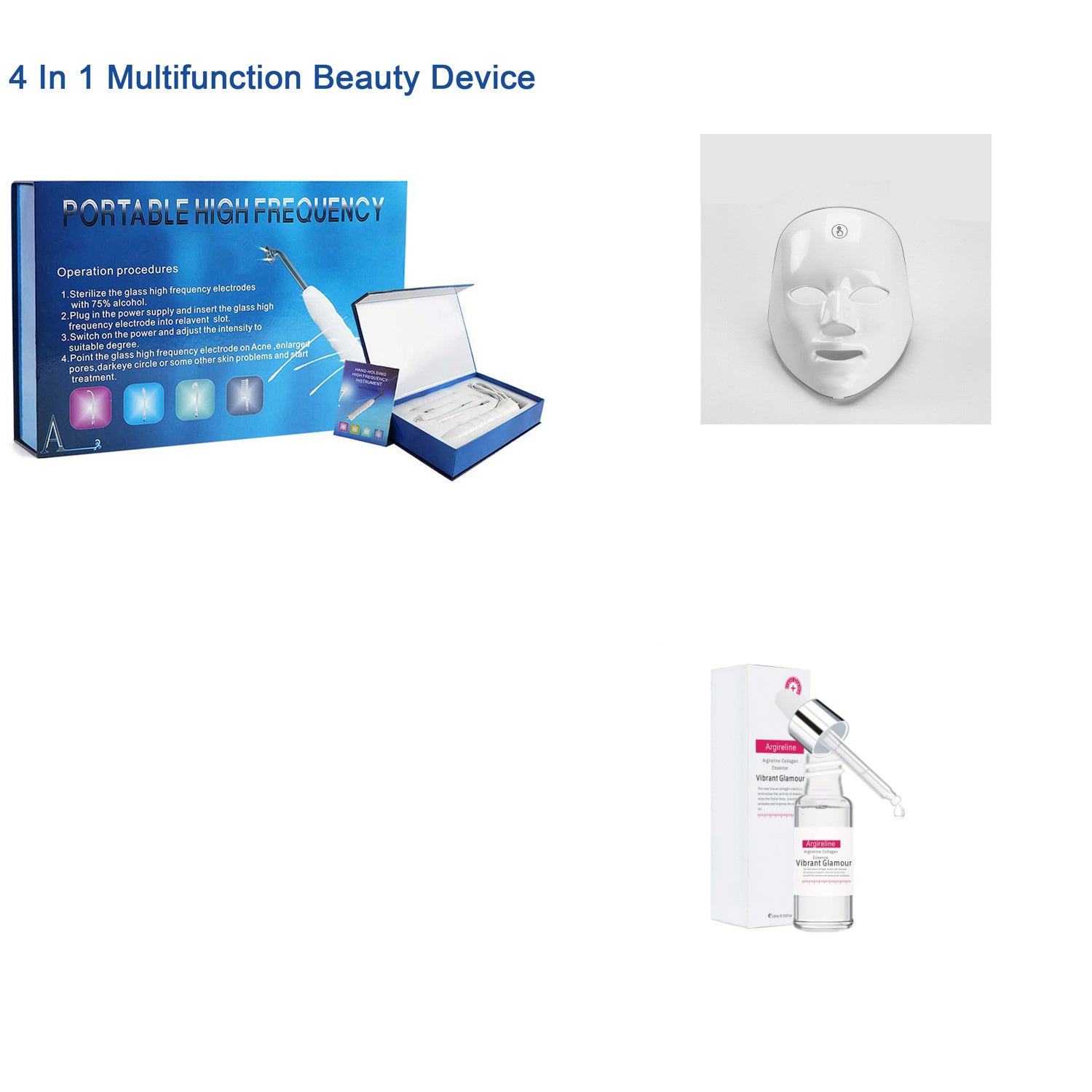 Rechargeable Touch Colorful Color Light Mask Instrument Mask