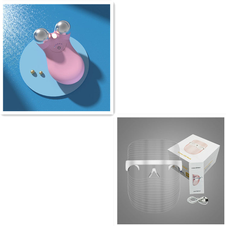 LED Three-color Beauty Mask Household Face Acne Removing