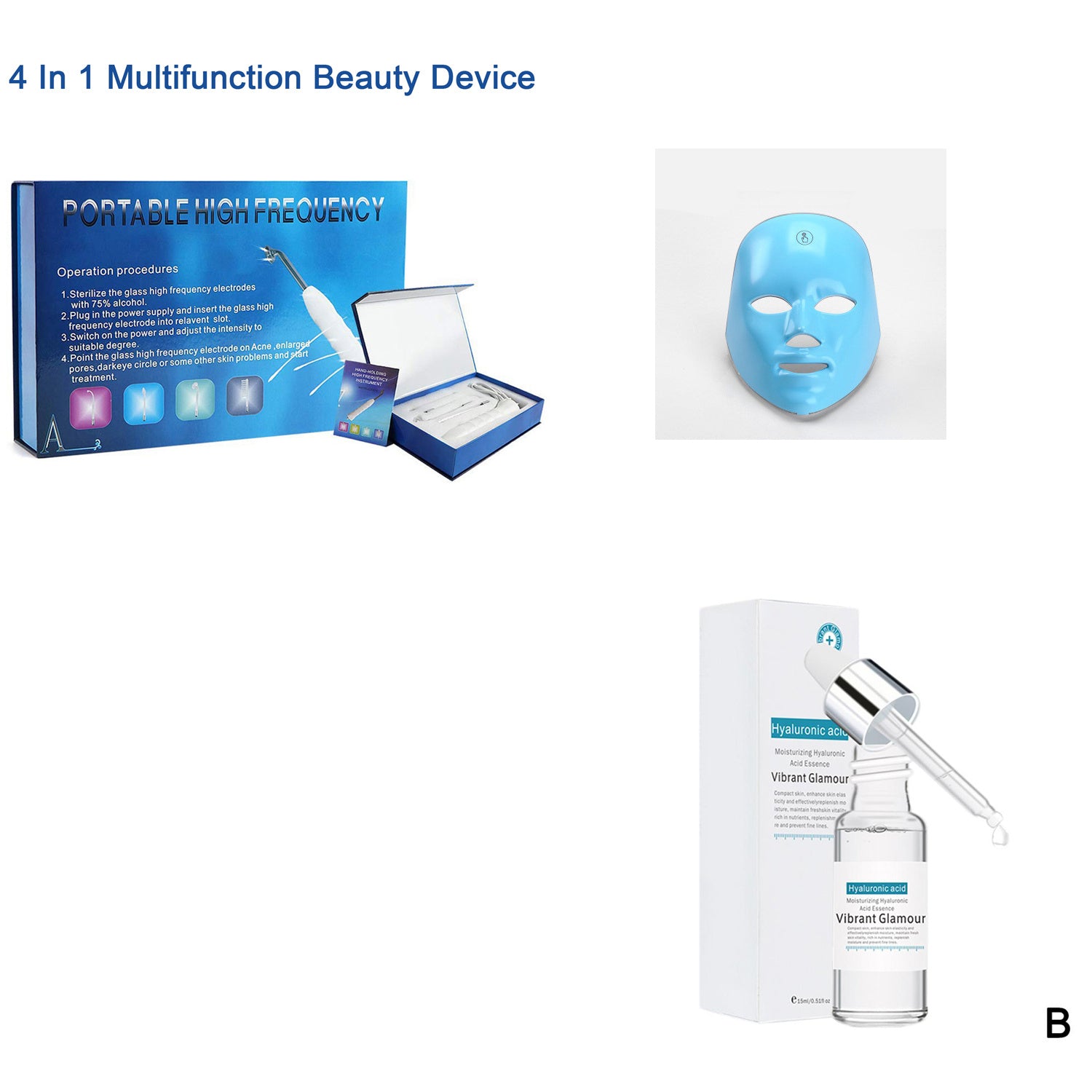 Rechargeable Touch Colorful Color Light Mask Instrument Mask