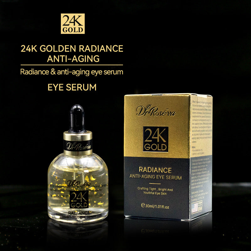 Gold Eye Serum Organic Anti-Aging Eye Serum Hyaluronic Acid Peptide Collagen For Face Elasticity Anti-Wrinkle