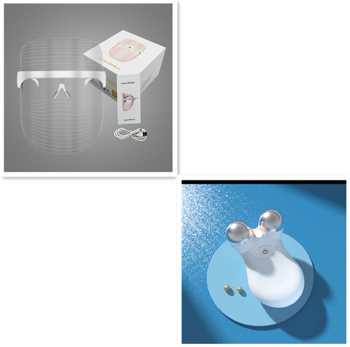LED Three-color Beauty Mask Household Face Acne Removing