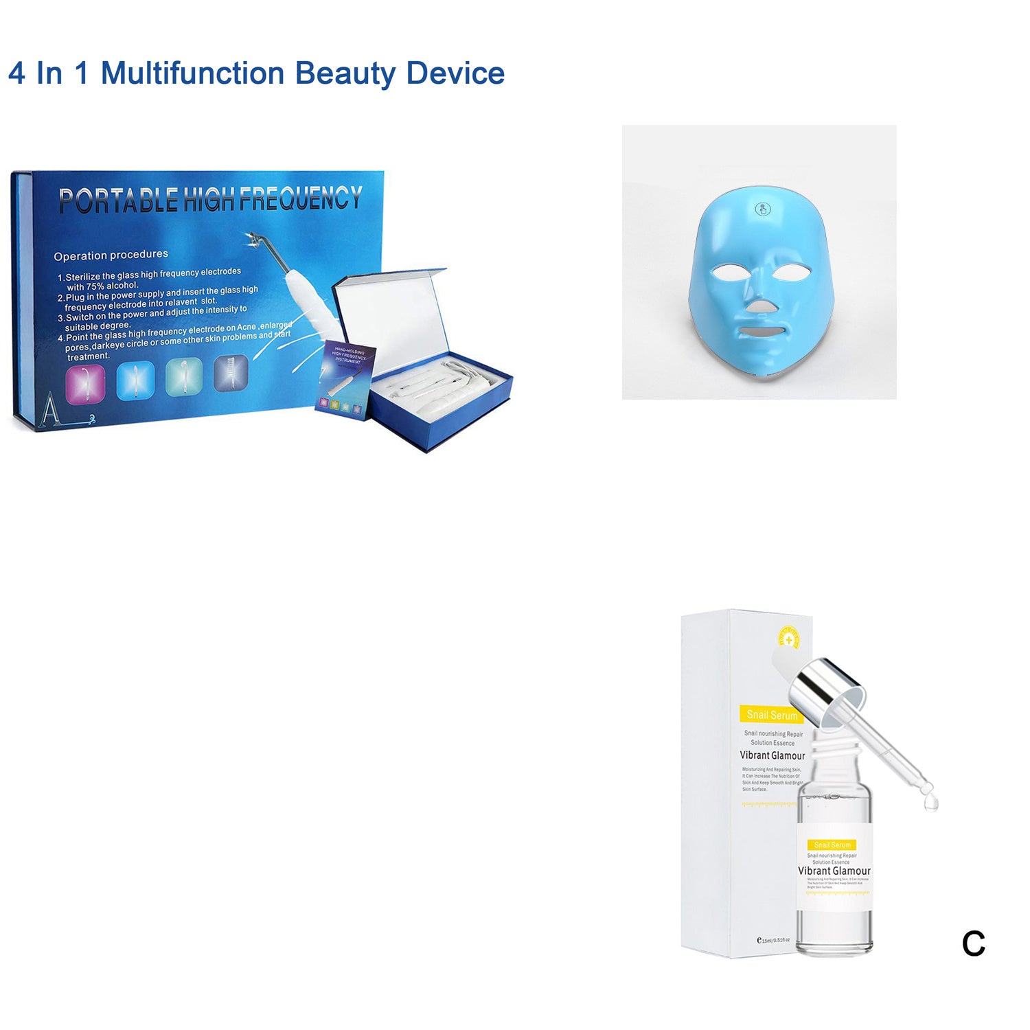 Rechargeable Touch Colorful Color Light Mask Instrument Mask