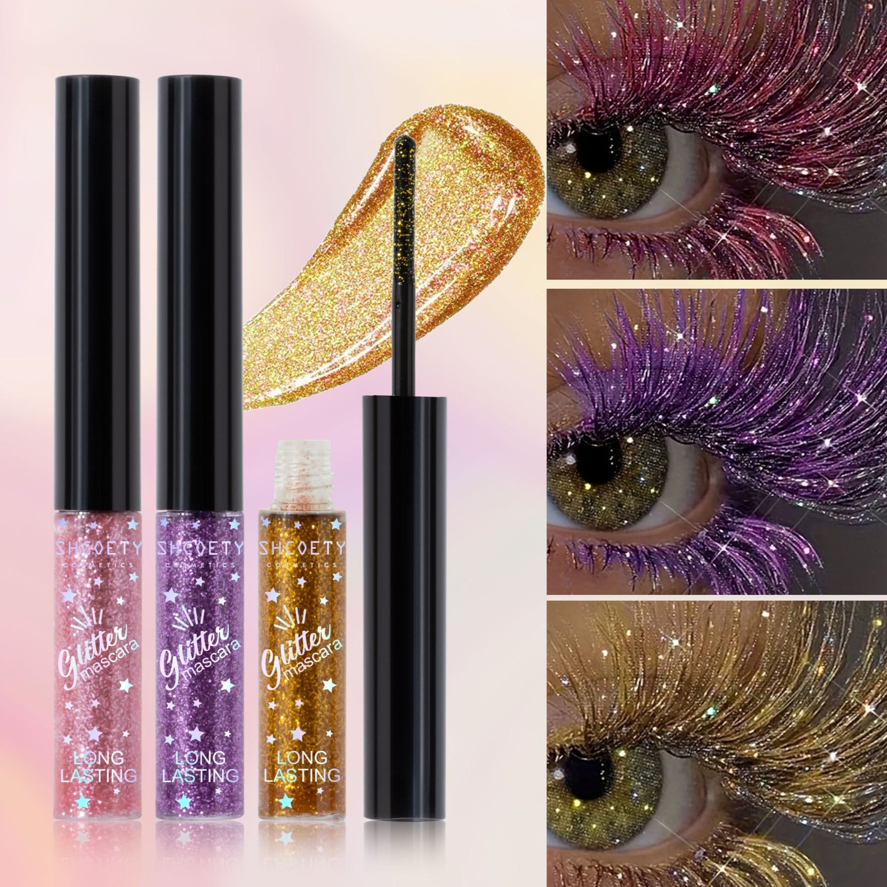 Color Mascara 5 Colors Waterproof Not Smudge