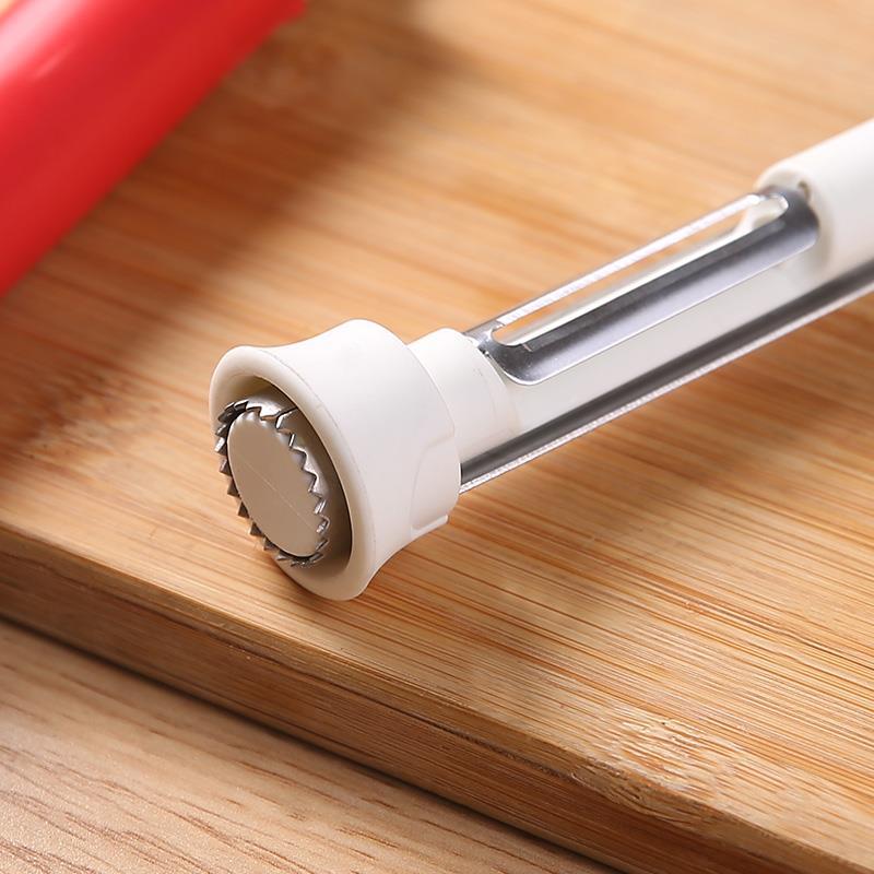 Stainless Steel Two-in-one Shrink Fruit Peeler