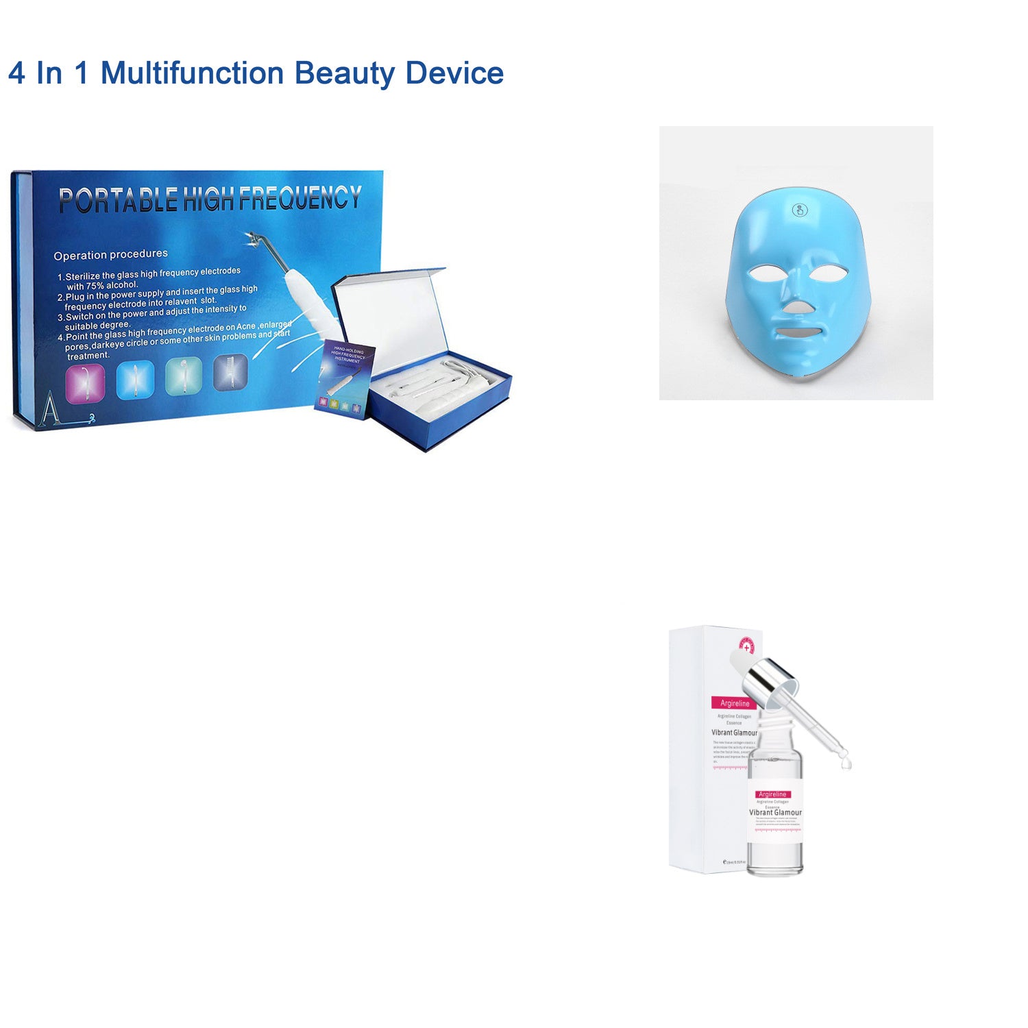 Rechargeable Touch Colorful Color Light Mask Instrument Mask