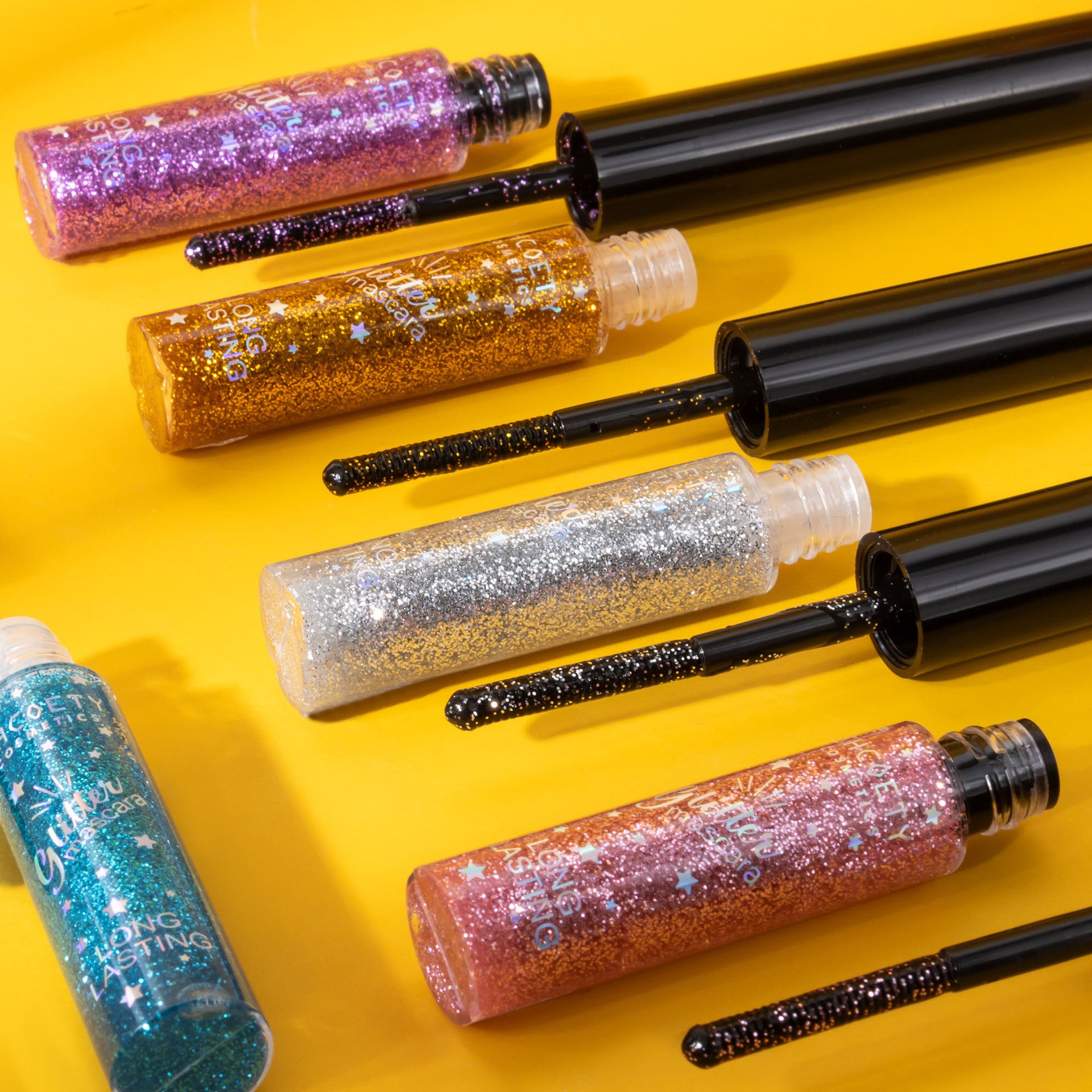 Color Mascara 5 Colors Waterproof Not Smudge