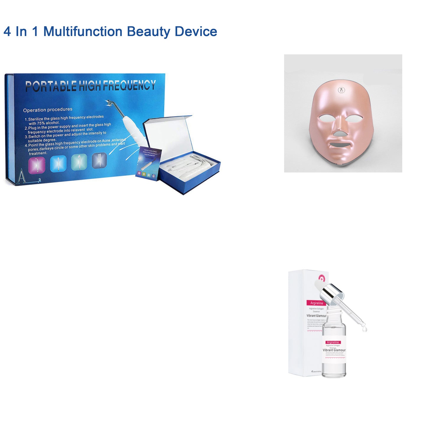 Rechargeable Touch Colorful Color Light Mask Instrument Mask