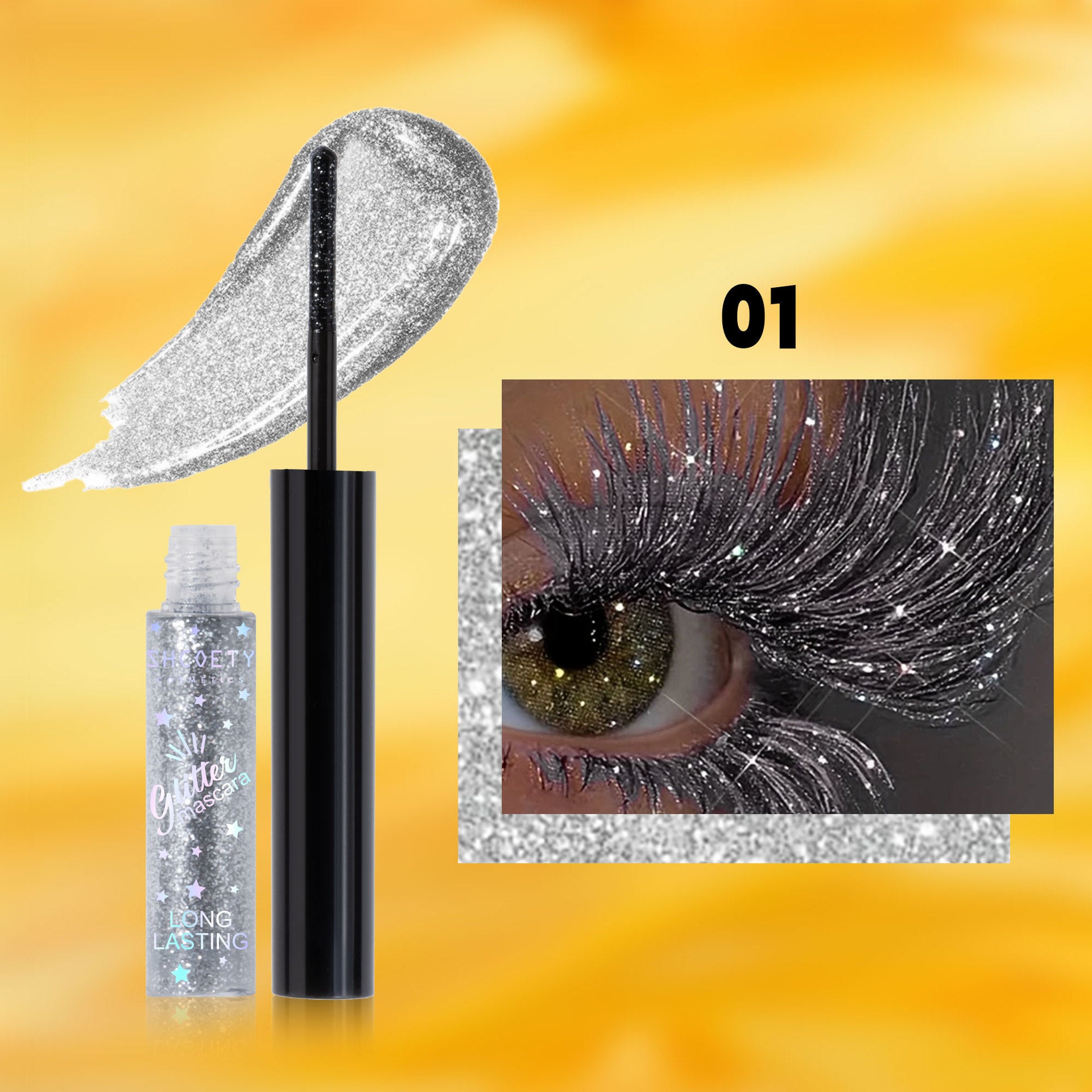 Color Mascara 5 Colors Waterproof Not Smudge